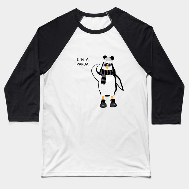 I am a panda Baseball T-Shirt by AliensRich